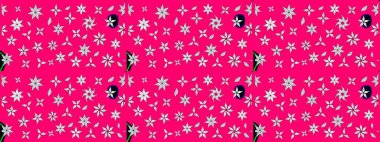 Bahar çiçekleriyle güzel bir çiçek deseni çizmişsin. Güzel kumaş deseni. Raster illüstrasyonu.