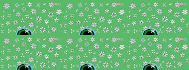 Tekstil için figür. Yapraklı çizim şekli. Şirin, zarif çiçekler Raster illüstrasyonu. Davetiye ve kartpostal tasarımı için dekoratif çiçek unsurları. Poster veya kapak için arkaplan.