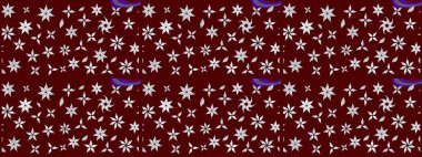 Tony 'nin kumaş kalıbını çiz. Küçük çiçekteki sevimli çiçek deseni. Raster illüstrasyonu. Modaya uygun kumaş deseni.