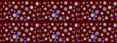 Hediye ambalaj kağıdı, tebrik kartları, posterler ve pankart tasarımı. Kırmızı renkte çiçekler. Raster düz çiçek çizim deseni.