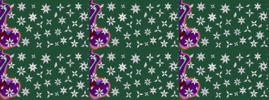 Arkaplan dokusu, duvar kağıdı, yeşil renkli çiçek teması. Kabile sanatı boho baskısı, klasik çiçek arkaplanı. Soyut etnik raster çizim kalıbı.