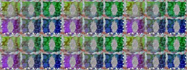 Çiçekli bahar çiçekleri. Küçük çiçekte güzel bir desen. Küçük renkli çiçekler. Moda baskıları için zarif bir şablon. Motley illüstrasyonu. Kusursuz..