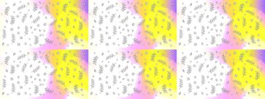 Raster illüstrasyonu. Küçük çiçekteki sevimli çiçek deseni. Güzel kumaş deseni. Güzel karalamalı çiçek deseni çiz..