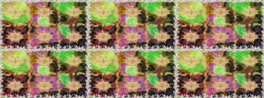 Duvar kâğıdı barok, İspanyol kumaşı. Kahverengi ve bej renklerde altın elementler. Şık bir grafik desen. Çiçek deseni. Kusursuz raster arkaplanı.