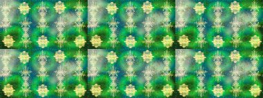 Stilize Çiçekler. Tekstil için Lacy Fashion Print. Folk Style. Raster illüstrasyonu. Kumaş veya Duvar Kağıdı Tasarımı. Mandalas 'ın dekoratif dokusu. Dantelli Kar Tanelerinin Etkisi.