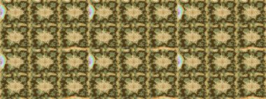 Eskiz oryantal klasik altın desen. Kahverengi renklerde altın tekrarlayan elementler içeren Raster soyut arkaplanı.