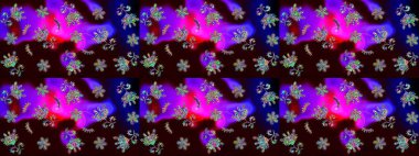 Kızılderili desenli desenli desenli şal deseni. Tekstil, tebrik kartı, boyama kitabı, telefon kılıfı baskısı için kullanılabilir. Etnik Mandala süsü. Raster Henna dövme stili.