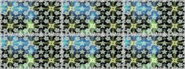 Parlak renkli fantezi çiçekleri, yapraklar, tarafsız renklerde tomurcuklar. Çiçeksiz desenli, suluboya elle çizilmiş elementler..