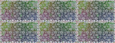 Parlak çiçekli renklerde soyut, pürüzsüz desen. Küçük çiçekte hoş bir çiçek deseni var. Çiçek elementli zarif raster dokusu..