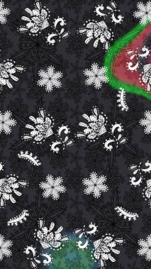 Kumaş desenli papatya çiçeği detayı. Gri renkli çiçekler.