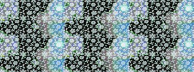 Küçük çiçekteki sevimli çiçek deseni. Tarafsız renklerde çiçekler. Raster illüstrasyonu.