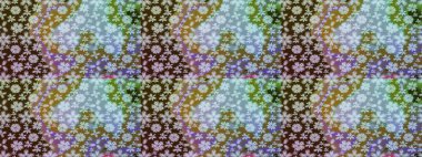 Raster çiçek desenleri çiziyor. Tarafsız renklerde vadinin çiçekleri.