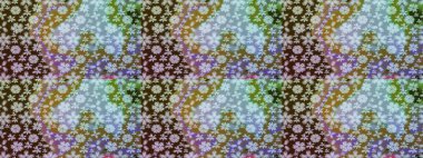 Raster çiçek desenleri çiziyor. Tarafsız renklerde vadinin çiçekleri.