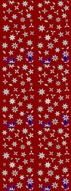 Suluboya çizim kalıbı. Moda baskısı. Eski model. Çiçeğin suluboya çizimlerinin mükemmel deseni. Dekorasyon ve tasarım için güzel bir desen. Raster illüstrasyonu.