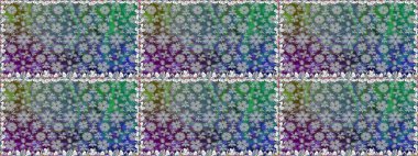 Raster illüstrasyonu. Küçük çiçekli kusursuz yay deseni. Suluboya stilinde renkler üzerine.