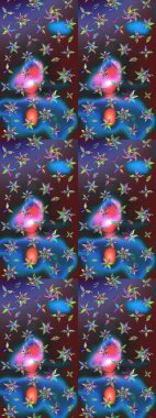 Kızılderili desenli desenli desenli şal deseni. Raster Henna dövme stili. Etnik Mandala süsü. Tekstil, tebrik kartı, boyama kitabı, telefon kılıfı baskısı için kullanılabilir.