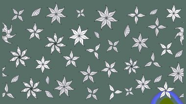 Raster deseni. Çiçek arkaplan. Küçük çiçekte güzel bir desen var. - Tarafsız çiçekler. Çiçek kompozisyonu. Çiçek kolajı. Doğa.