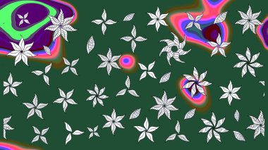 El çizimi Raster çizimi. Karalama elementleri. Çizim çiçek deseni duvar kağıdı, web sitesi arkaplanı, paket kağıdı, davetiye, broşür, pankart veya web sitesi için kullanılabilir.