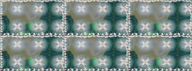 Raster. Gri renkli güzel çiçeklerle kusursuz desen, suluboya çiçek deseni, duvar kağıdı, kart veya kumaş için fayanslı..