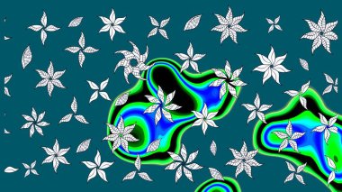 Mavi renkli, zarif çiçek buketli suluboya. Raster illüstrasyonu. Renkli Bahar Teması eskiz kalıbı. Düz Çiçek Elementleri Tasarımı.