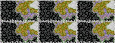 Şık bir grafik desen. Duvar kâğıdı barok, İspanyol kumaşı. Çiçek deseni. Kusursuz raster arka plan. Kahverengi ve bej renklerdeki altın elementler.