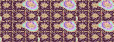 Raster illüstrasyonu. Klasik klasik klasik arka plan. Kahverengi renkli ve altın elementli eskiz deseni. Geleneksel oryantasyon süsü. Klasik Raster altın desenini çiz.