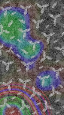 Gri renkli çiçekler. Yumuşak, bahar çiçekli arka plan. Raster çiçek desenli ve çiçekli..