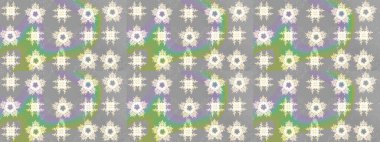 Kusursuz. Video kaydı. Döngü. Şablon. Çiçekler. Eski model. Bayrak tarzı. Renkli elementlerle hareket arkaplanı.