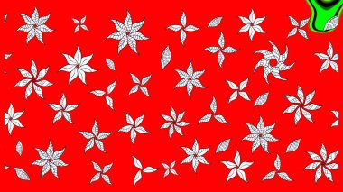 Çiçek desenli eskiz. Gömlek baskısı için çiçek boyası. Kırmızı renkte çiçekler.