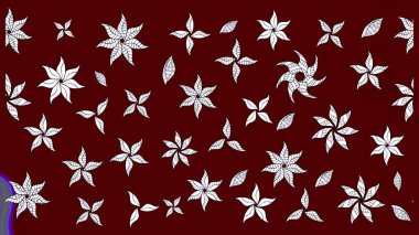 Modern stil dokusu. Çiçek desenli raster, kırmızı çizgi grafik deseni soyut raster arkaplan.