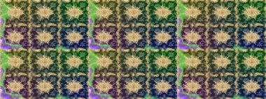 Yeşil renkte altın elementler. Şık bir grafik desen. Skeç raster arka planı. Duvar kâğıdı barok, İspanyol kumaşı. Çiçek deseni.