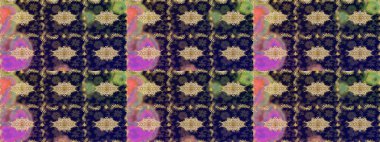 Süslü dekorasyon. Damask altın soyut çiçek deseni gri renkte. Raster illüstrasyonu.