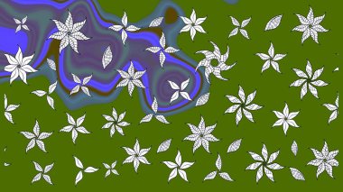 Raster deseni. Küçük çiçekte güzel bir çiçek deseni var. Çiçekli çiçek deseni, suluboya..