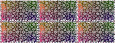 Tekstil ya da kitap kapakları, imalat, duvar kağıtları, baskı, hediye paketi ve yapıştırma kitabı için çiçeksiz arka plan. Küçük çaplı çiçeklerdeki basit şirin desenler. Raster illüstrasyonu.