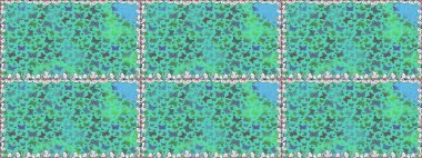 Yeşil arka planda izole edilmiş web tasarımı için renk çizgisi raster seti. Kelebek. Kusursuz..