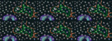 Kar taneleri deseni. Şirin desen. Raster illüstrasyonu. Raster Noel soyut renkli arka plan ve tatlı kar tanesi. Noel Kar Taneleri Arkaplanı.