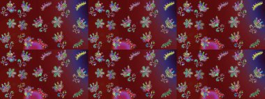 Raster illüstrasyonu. Şatafatlı bahar bahçesi dokusu. Çiçek deseni. Çiçeksiz arkaplan.