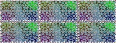 Güzel kumaş deseni. Renkli Yaz Temalı Kusursuz Arkaplan. Düz Çiçek Elementleri Tasarımı. Yazdır. Raster çiçekli arka plan. Sevimli, pürüzsüz desen.