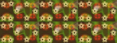 Xmas Frost kar taneleri izole edilmiş siluet sembolü. Kış Noel 'inde kar bembeyaz kristal element. Meteoroloji buz koleksiyonu. Raster. Kar Tanesi raster simgesi arkaplan kahverengi, yeşil, turuncu renk.