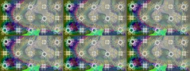 Bokeh grisi, nötr, yeşillik ve kar taneleriyle dekoratif Noel arkaplanı. Raster illüstrasyonu.