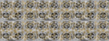 Raster illüstrasyonu. Gri, kahverengi ve nötr kar taneleri. Güzel tasarım. Noel için tatil tasarımı, yeni yıl moda baskıları. Kar tanelerinin soyut arkaplanlı Noel arkaplanı.