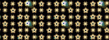 Meteoroloji buz koleksiyonu. Xmas Frost kar taneleri izole edilmiş siluet sembolü. Raster. Kar Tanesi raster ikonu arka plan siyah ve sarı renk. Kış Noel 'i Kar bembeyaz kristal element.