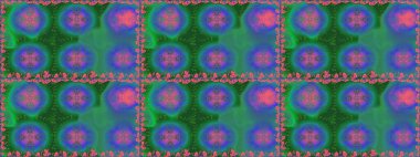 Modern stil dokusu. Çiçek desenli raster, yeşil çizgi grafik deseni soyut raster arkaplan.