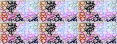 Tarafsız renklerde şirin bir çiçek deseni. Raster Modaya uygun kumaş deseni. Düz Çiçek Elementleri Tasarımı. Renkli Bahar Teması Kusursuz Arkaplan.