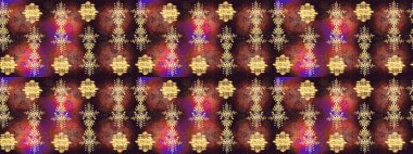 Raster resim. Raster kar taneleri desen. Renkli arka plan üzerinde raster sevimli kar taneleri.