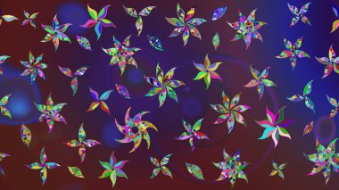 Raster Güzel kumaş deseni. Raster suluboya deseni, narin çiçekler, menekşe ve mor çiçekler, tebrik kartı şablonu..