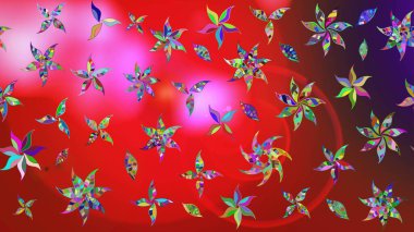 Raster illüstrasyonu. Bahar çiçekleriyle güzel bir çiçek deseni çizmişsin. Güzel kumaş deseni.