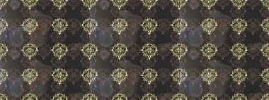 Barok tarzında kusursuz bir doğulu süsü. Geleneksel klasik raster altın pürüzsüz desen. Gri, kahverengi ve bej renklerde altın elementler.