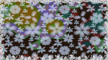 El çizimi dikişsiz sonbahar çiçekleri deseni. Renkli, nötr, pürüzsüz desen. Tarafsız renklerde çiçekler. Doodle tarzı. Tekstil ve kapak tasarımı için mükemmel.