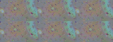 Çiçekli bahar çiçekleri. Moda baskıları için zarif bir şablon. Motley illüstrasyonu. Küçük çiçekte güzel bir desen. Küçük renkli çiçekler..